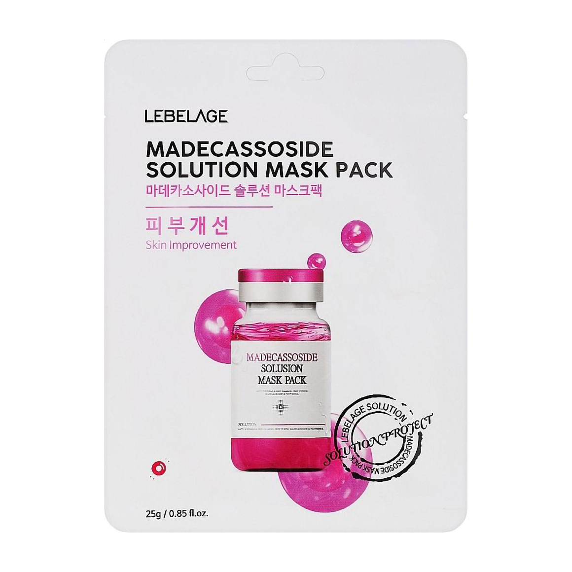 Тканинна маска для обличчя Lebelage Madecassoside Solution з мадекасосидом, 25 г
